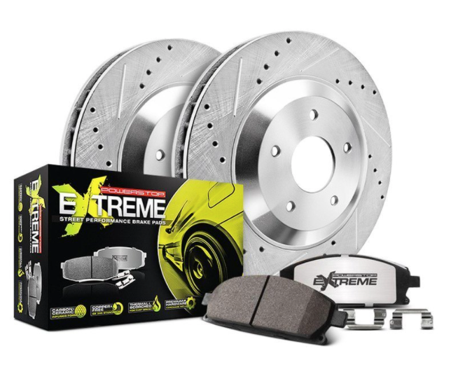 Power Stop® (16-23) Camaro LT 1-Click Street Warrior Z26 Drilled/Slotted Brake Kit