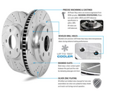 Power Stop® (16-24) Camaro SS 1-Click Street Warrior Z26 Drilled/Slotted Brake Kit