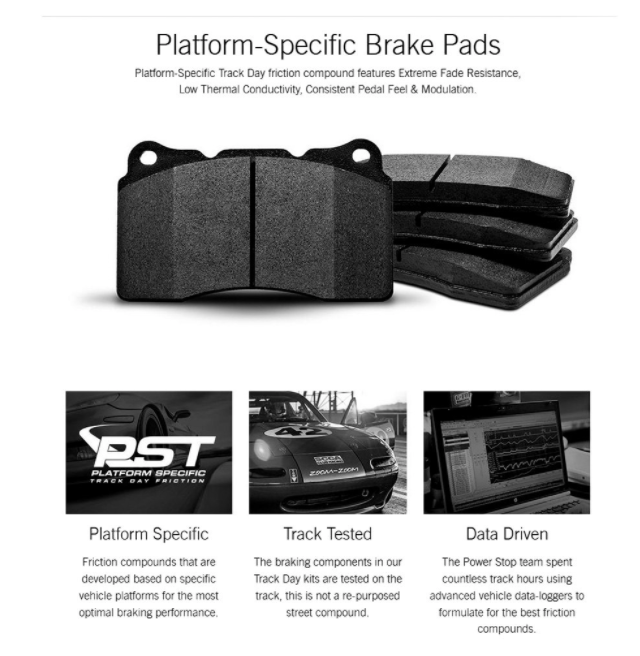 Power Stop® (16-23) Camaro LT Track Day Plain Front Brake Kit