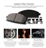 Power Stop® (16-23) Camaro RS/LS/LT Z23 Evolution Sport Carbon-Fiber Ceramic Brake Pads