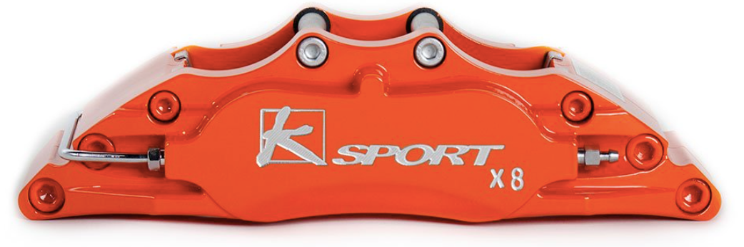 KSport® (08-23) Challenger V8 SuperComp Cross Drilled Fixed Front Big Brake Kit