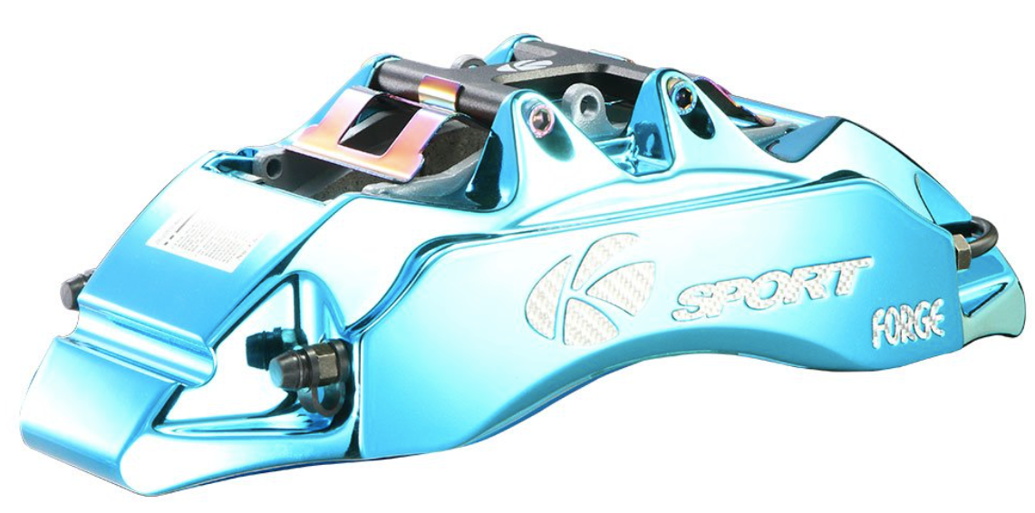 KSport® (08-23) Challenger V8 SuperComp Cross Drilled Fixed Front Big Brake Kit