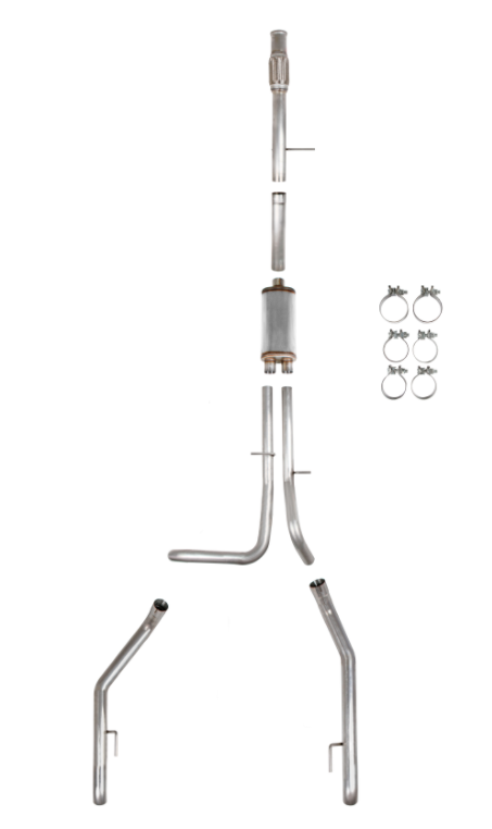 Hooker® (19-23) Silverado/Sierra 409SS 2-1/2" Dual Cat-Back System (CrewDouble Cab)