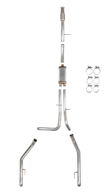 Hooker® (19-23) Silverado/Sierra 409SS 2-1/2" Dual Cat-Back System (CrewDouble Cab)