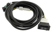 Texas Speed® Universal  Wiring Harness for Single Exhaust Cut Out