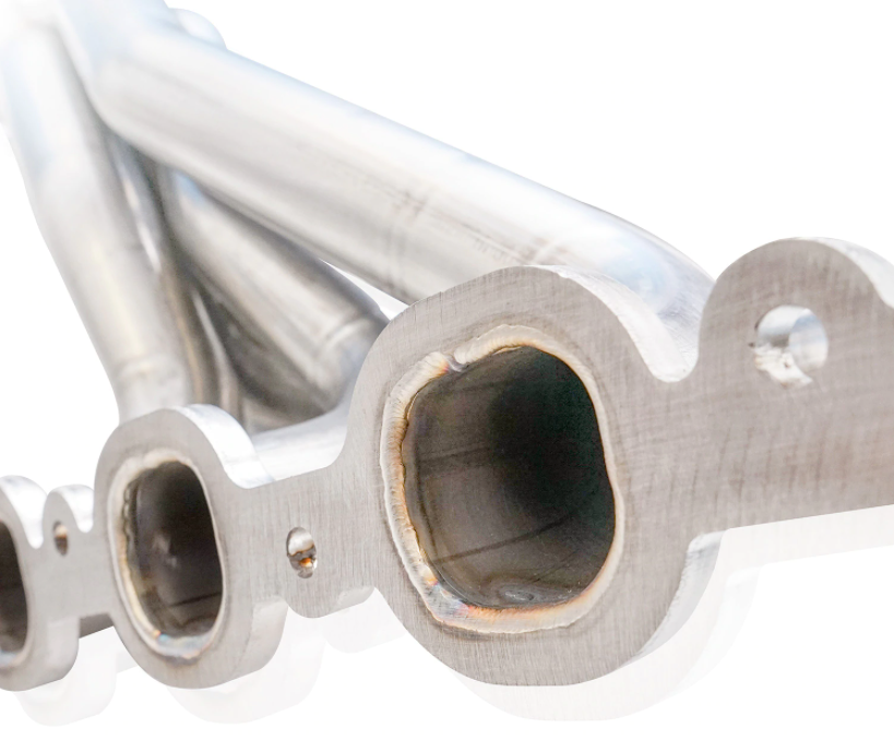 Stainless Works® (19-26) Silverado/Sierra 304SS 1-7/8" x 3" Long Tube Headers with Catted Mid-Pipes