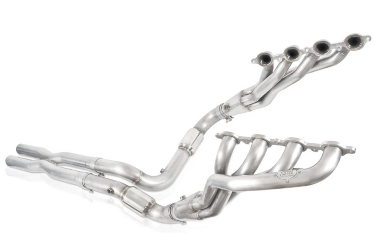 Stainless Works® (14-18) Silverado/Sierra 304SS 1-7/8" x 3" Long Tube Headers with Catted Mid-Pipes