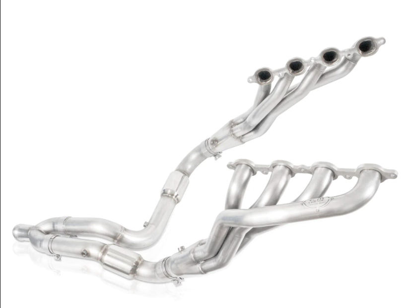 Stainless Works® (07-13) Silverado/Sierra 304SS 1-7/8" x 3" Long Tube Headers with Catted Mid-Pipes (Crew/Double Cab)