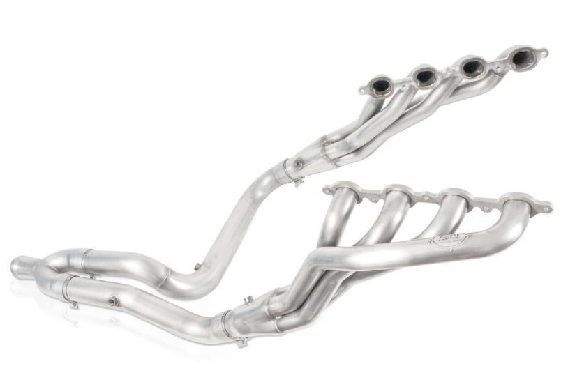 Stainless Works® (07-13) Silverado/Sierra 304SS 1-7/8" x 3" Long Tube Headers with Catted Mid-Pipes (Crew/Double Cab)