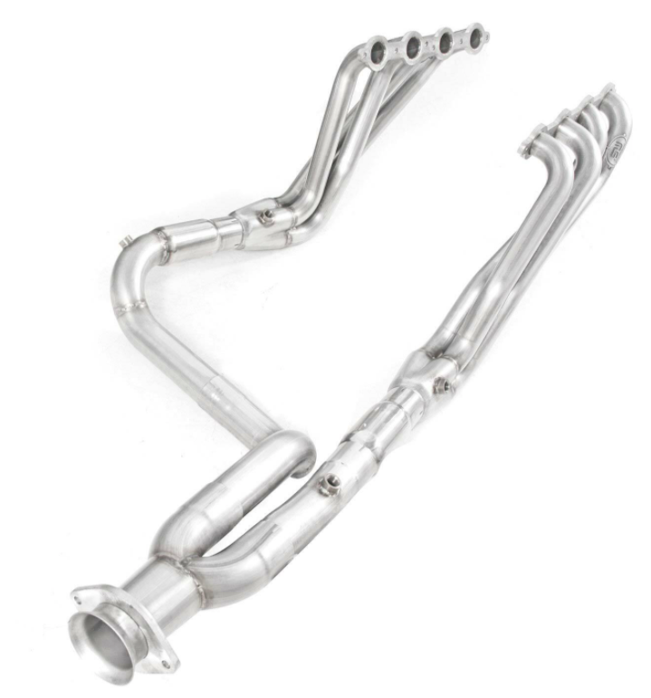 Stainless Works® (03-06) Silverado/Sierra 304SS 1-3/4" x 2-1/2" Long Tube Headers with Catted Mid-Pipes