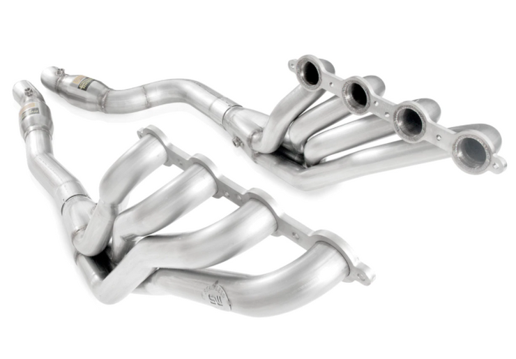 Stainless Works® (09-15) CTS-V 304SS 2" x 3" Long Tube Headers with Catted Mid-Pipes