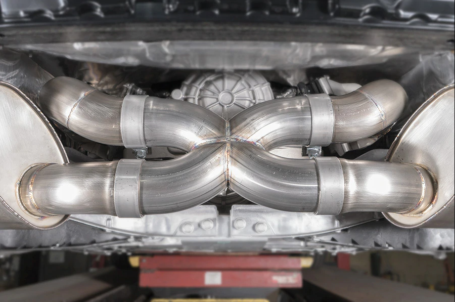 Stainless Works® (20-24) Corvette Stingray 304SS 3" Cat-Back System with 4-1/2" OD Tips