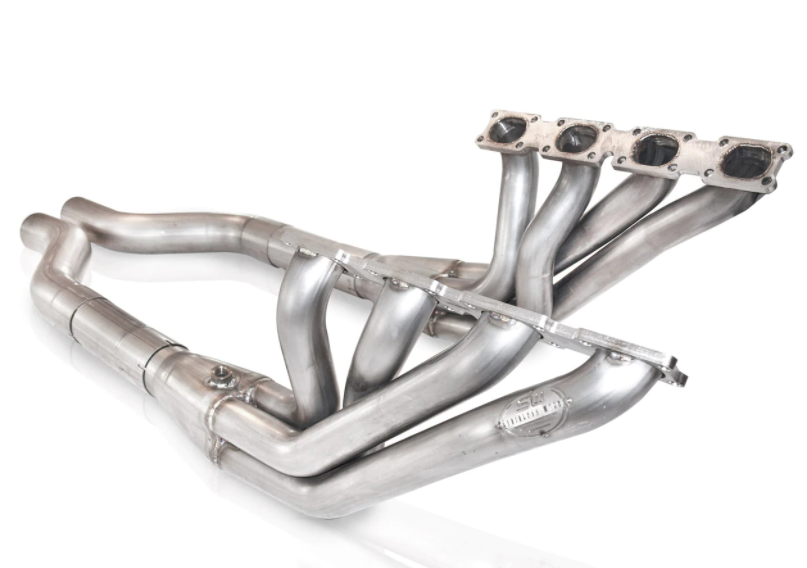 Stainless Works® (90-92) ZR1 LT5 304SS 2" x 2-1/2" Long Tube Headers with Catted Mid-Pipes
