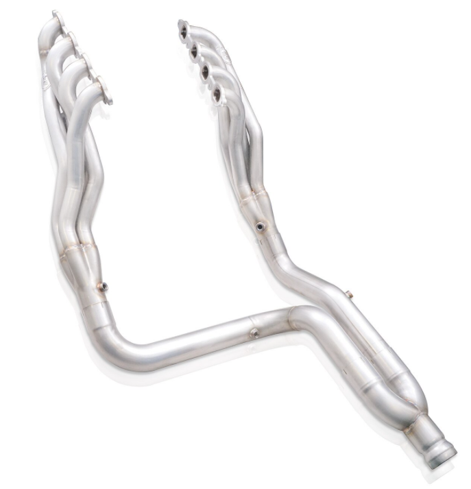 Stainless Works® (15-20) Tahoe/Yukon 304SS 1-7/8" x 3" Long Tube Headers with Catted Mid-Pipes