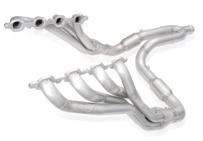 Stainless Works® (15-20) Tahoe/Yukon 304SS 1-7/8" x 3" Long Tube Headers with Catted Mid-Pipes