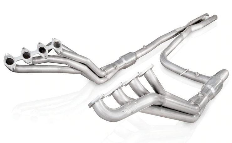 Stainless Works® (04-08) F-150 304SS 1-3/4" x 3" Long Tube Headers with Catted Mid-Pipes