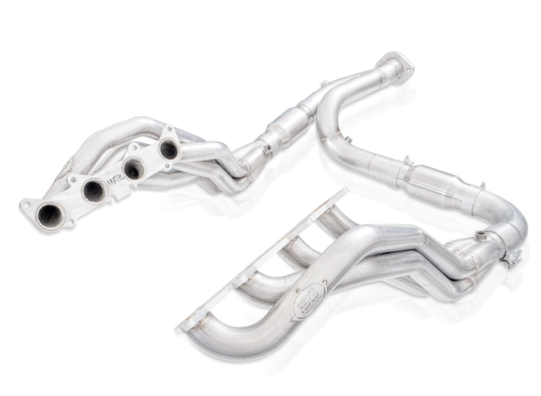 Stainless Works® (15-20) F-150 304SS 1-7/8" x 3" Long Tube Headers with Catted Mid-Pipes
