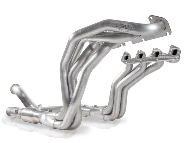 Stainless Works® (11-20) F-250/F-350 304SS 1-7/8" x 3" Long Tube Headers with Catted Mid-Pipes