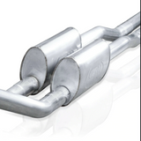 Stainless Works® (11-16) F-250/F-350 304SS 3" Dual Turbo Chambered Cat-Back System with X-Pipe