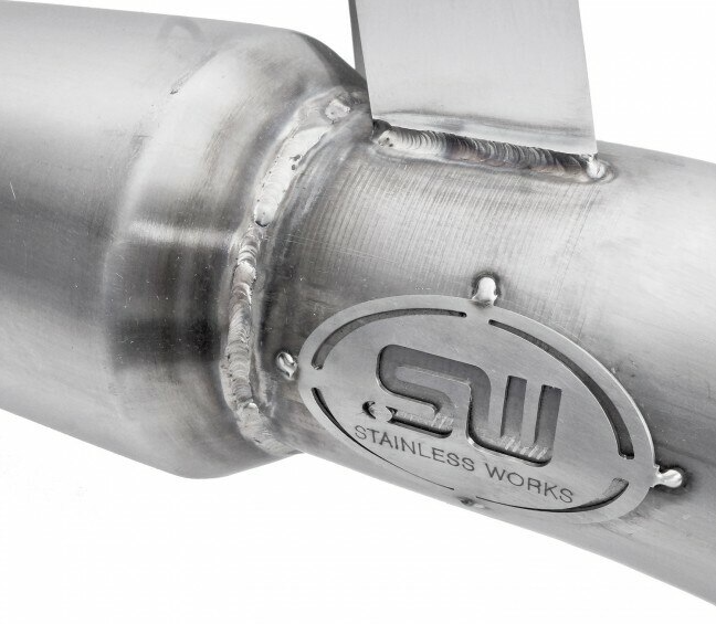 Stainless Works® (16-18) Focus RS 304SS Catted Down Pipe
