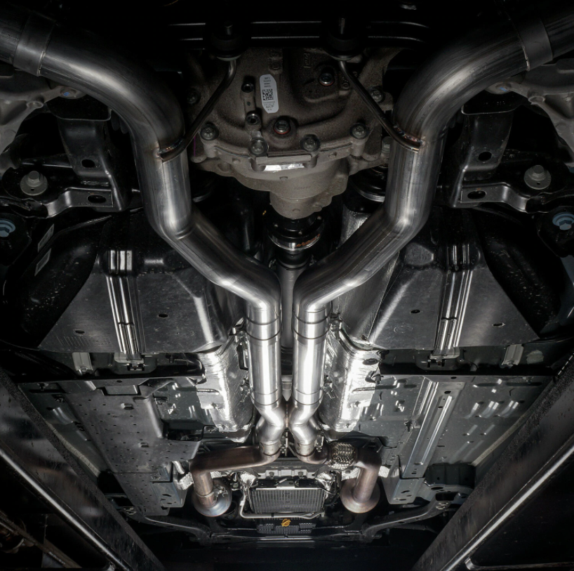 Stainless Works® (18-23) Mustang GT 304SS 3" Legend Series Dual Turbo Chambered Cat-Back System without AEV (CLASSIC SOUND)