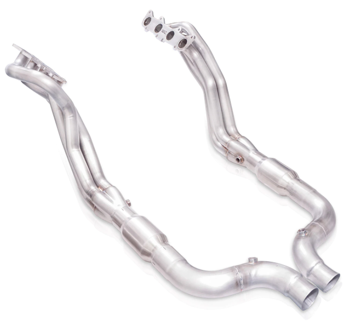 Stainless Power® (15-23) Mustang GT 304SS 1-7/8" x 3" Long Tube Headers with Catted Mid-Pipes