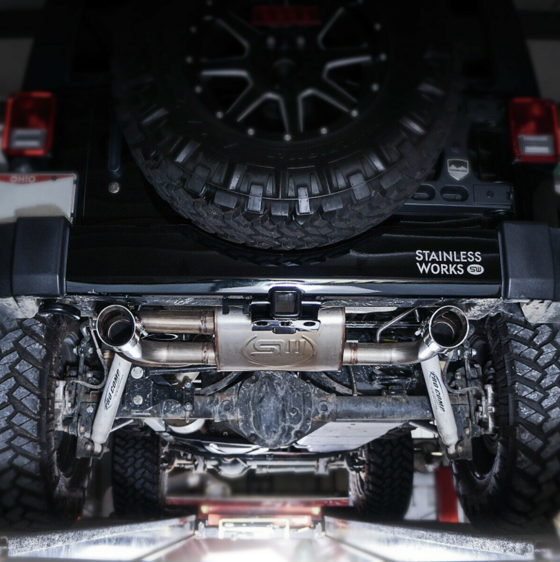 Stainless Works® (07-18) Wrangler JK 304SS 3" Axle-Back System