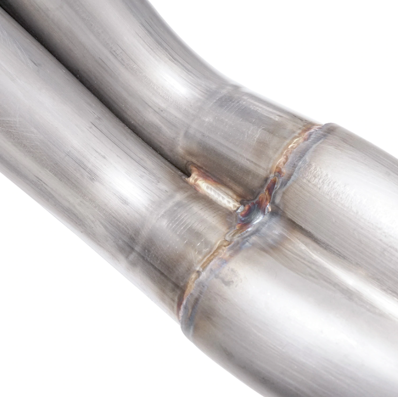 Stainless Works® (20-23) GT500 1-7/8" x 3" 304SS Long Tube Headers with Catted Mid-Pipes