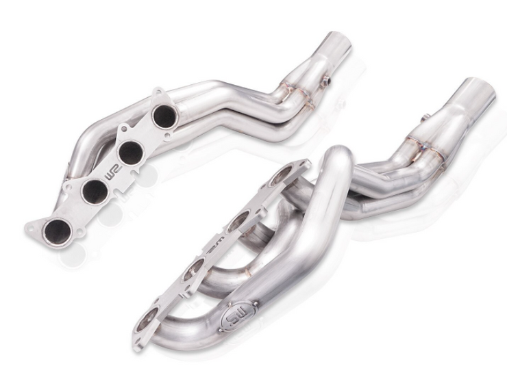 Stainless Works® (15-20) GT350/GT350R 304SS 1-7/8" x 3" Long Tube Headers with Catted Mid-Pipes