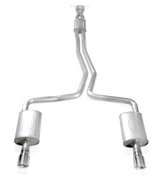 Stainless Works® (10-22) Taurus V6 304SS 2.5" Dual Turbo Chambered Cat-Back System