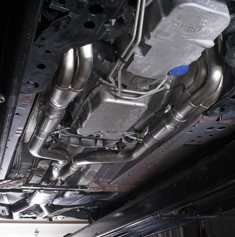 Stainless Works® (08-10) G8/GT 304SS 3" Long Tube Headers with Catted Mid-Pipes