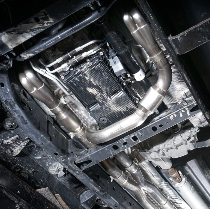 Stainless Works® (19-23) RAM 1500 304SS 1-7/8" x 3" Long Tube Headers with Catted Mid-Pipes