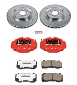 Power Stop® (05-23) Mopar V8 Z26 Street Warrior Brake Kit with Powder Coated Calipers (4-Piston Front Calipers)