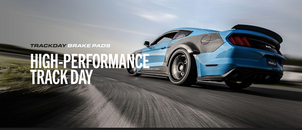 Power Stop® (05-23) Mopar V8 Track Day Carbon-Fiber Metallic Compound Front Brake Pads (4-Piston Front Calipers)