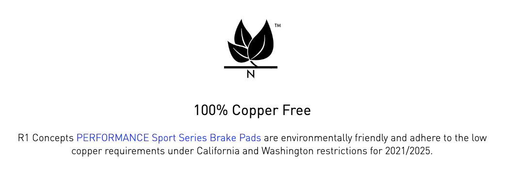 R1 Concepts® (14-22) BMW M2/M3/M4 Performance Sport Series Rear Brake Pads