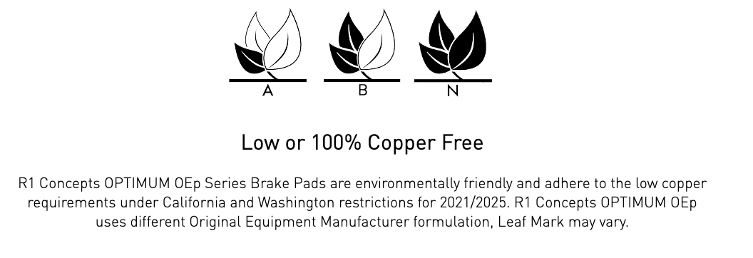 R1 Concepts® (11-23) Mopar SRT Optimum OEp Series Brake Pads