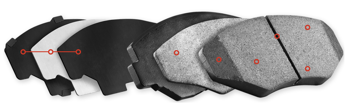 R1 Concepts® (16-23) Camaro LT Semi-Metallic Series Brake Pads