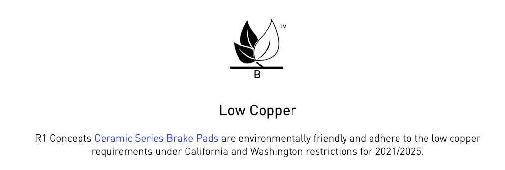 R1 Concepts® (11-23) Mopar 3.6L/5.7L Ceramic Series Brake Pads