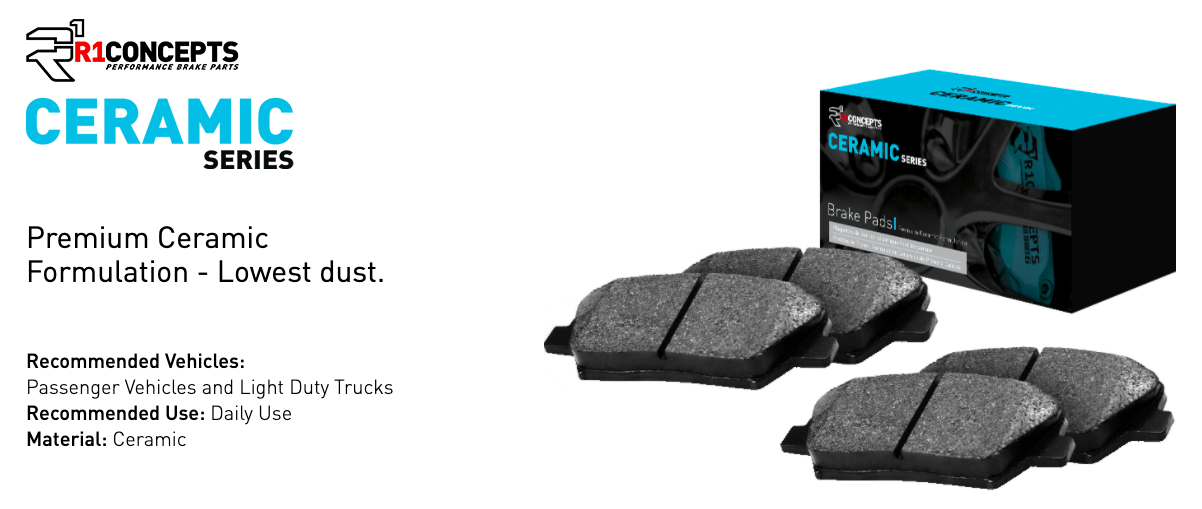 R1 Concepts® (16-23) Camaro 2.0L Ceramic Series Brake Pads