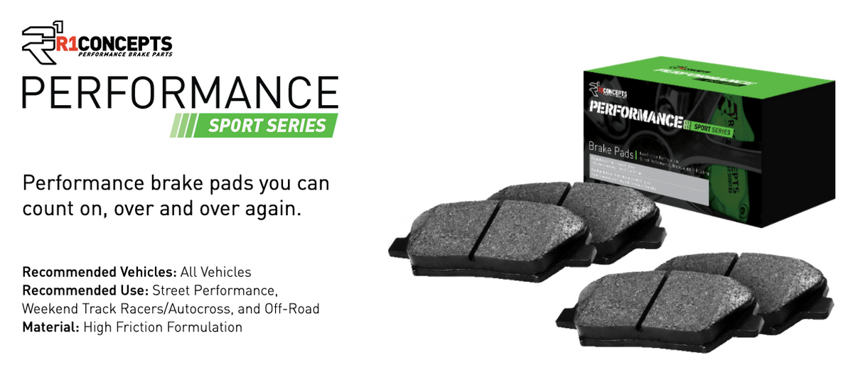 R1 Concepts® (10-15) Camaro SS Performance Sport Series Front Brake Pads