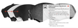 R1 Concepts® (15-23) Mustang GT Optimum OEp Series Brake Pads (4-PISTON FRONT CALIPERS)