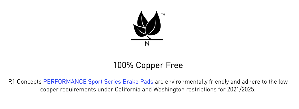 R1 Concepts® (93-97) Camaro/Firebird Performance Sport Series Brake Pads