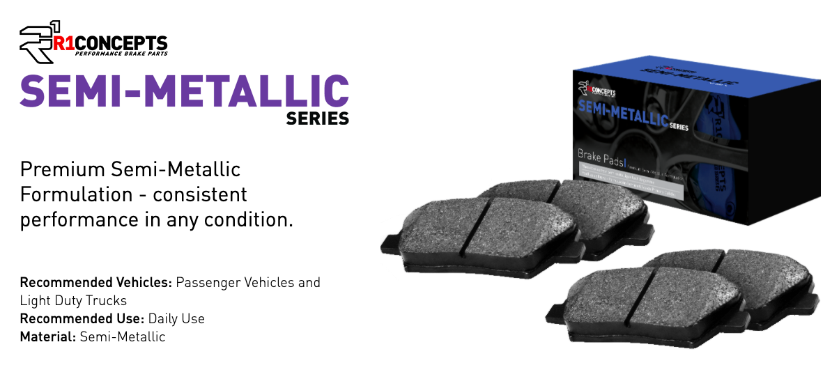 R1 Concepts® (93-97) Camaro/Firebird Semi-Metallic Series Brake Pads