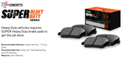 R1 Concepts® (15-23) Mustang EcoBoost Super Heavy Duty Series Rear Brake Pads (4-PISTON FRONT CALIPERS)