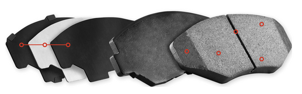 R1 Concepts® (15-23) Mustang GT Optimum OEp Series Brake Pads (6-PISTON BREMBO FRONT CALIPERS)