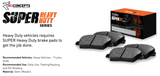 R1 Concepts® (15-23) Mustang GT Super Heavy Duty Series Rear Brake Pads (6-PISTON BREMBO FRONT CALIPERS)