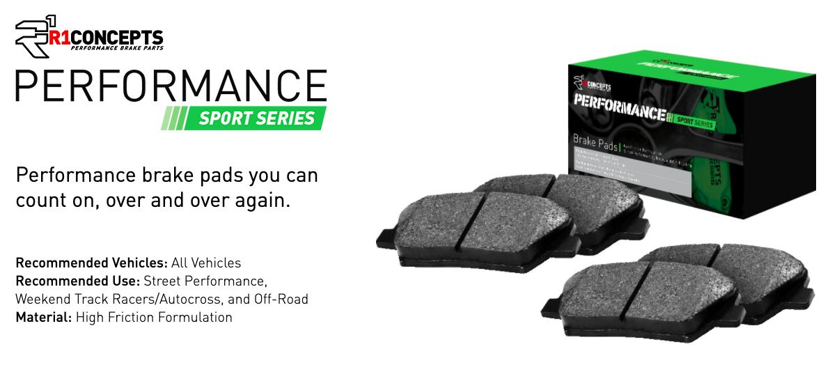 R1 Concepts® (10-15) Camaro LS/LT Performance Sport Series Brake Pads