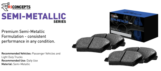 R1 Concepts® (10-15) Camaro LS/LT Semi-Metallic Series Brake Pads