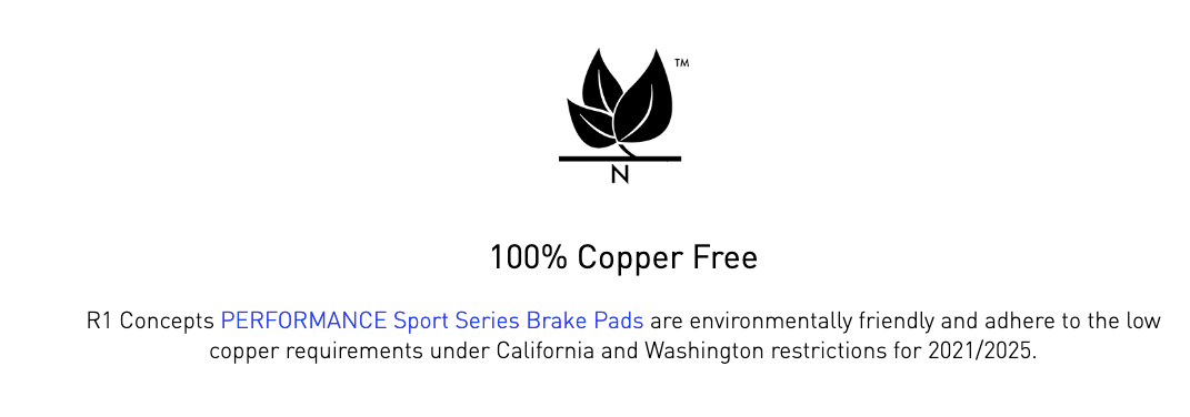 R1 Concepts® (98-02) Camaro/Firebird Performance Sport Series Brake Pads