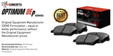 R1 Concepts® (11-14) Mustang GT Optimum OEp Series Brake Pads (MANUAL TRANSMISSION)